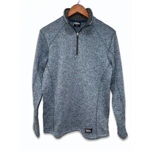 Eddie Bauer Mens Radiator Fleece 1/4 Zip Pullover Harbor Blue Heather 1015 S